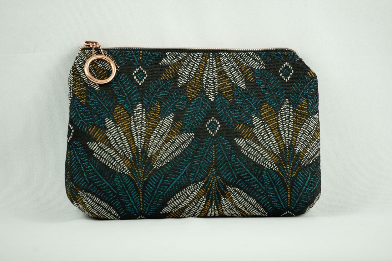 Žakárové psaníčko Vertigo Smaragd