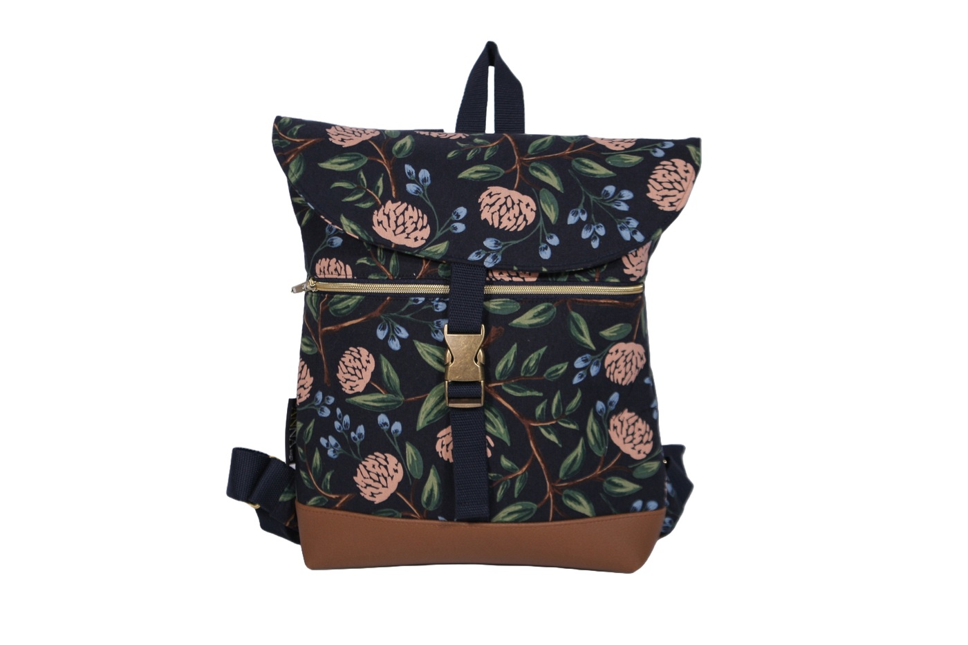 Batoh květy modrý